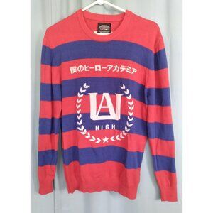 MY HERO ACADEMIA Anime Kōhei Horikoshi Manga Funimation Bioworld Sweater Sz M